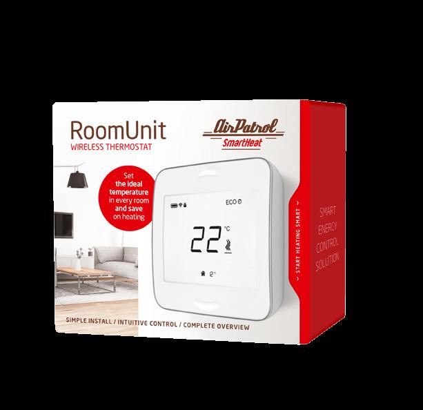 Intuitiivisten käyttövalmiiden ominaisuuksien ansiosta langattomien RoomUnit-termostaattien asennus onnistuu melkein kaikilta ilman pikaopasta.