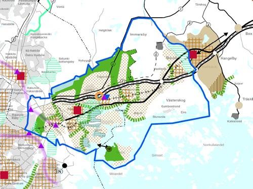 2.3 Suunnittelualue Östersundomin alueen maakuntakaava käsittää Helsingin Östersundomista Sipoon Söderkullaan ulottuvan alueen. Alue pitää sisällään myös alueen Vantaan Länsisalmesta. 2.