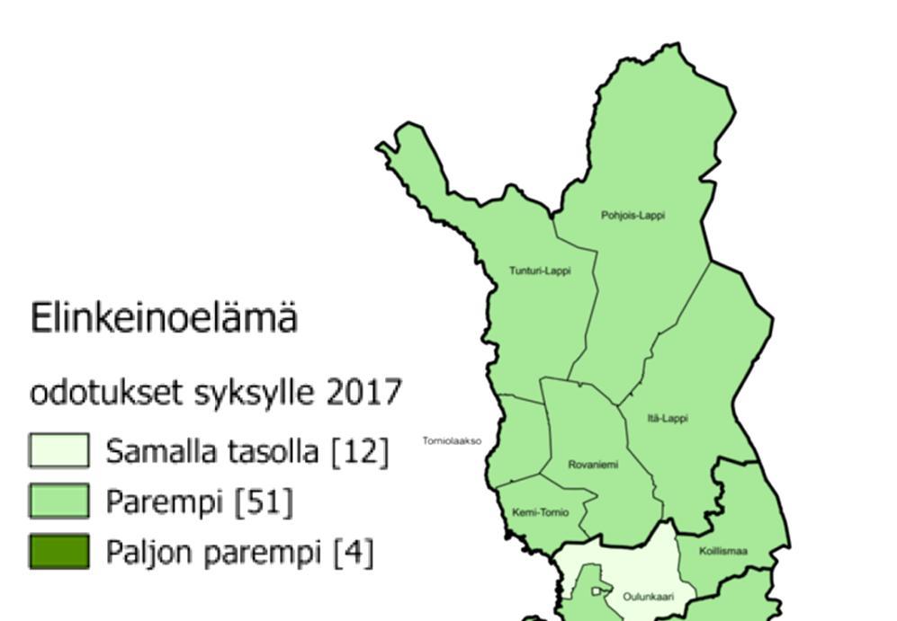 Talouskehitys Alueellisetkehitysnäkymät Työ- ja elinkeinoministeriön tuoreimmassa alueellisista kehitysnäkymistä kertovassa katsauksessa Suomen seutukunnat ennakoivat positiivisen
