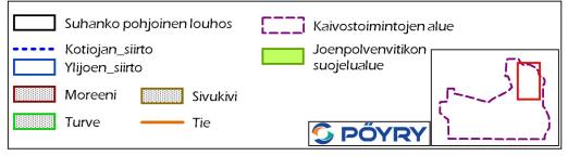 Ajoittaisia vaikutuksia voi aiheutua melusta suojelumetsän Konttijärven puoleisella osalla.