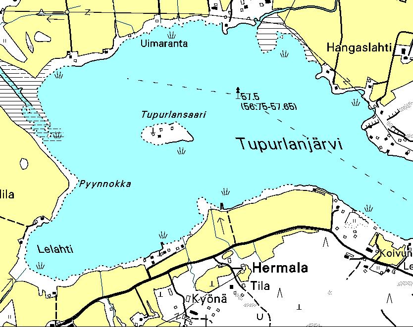 Liite 2. Verkkokoekalastuksen pyyntipaikat vuonna 215. B. A. C.