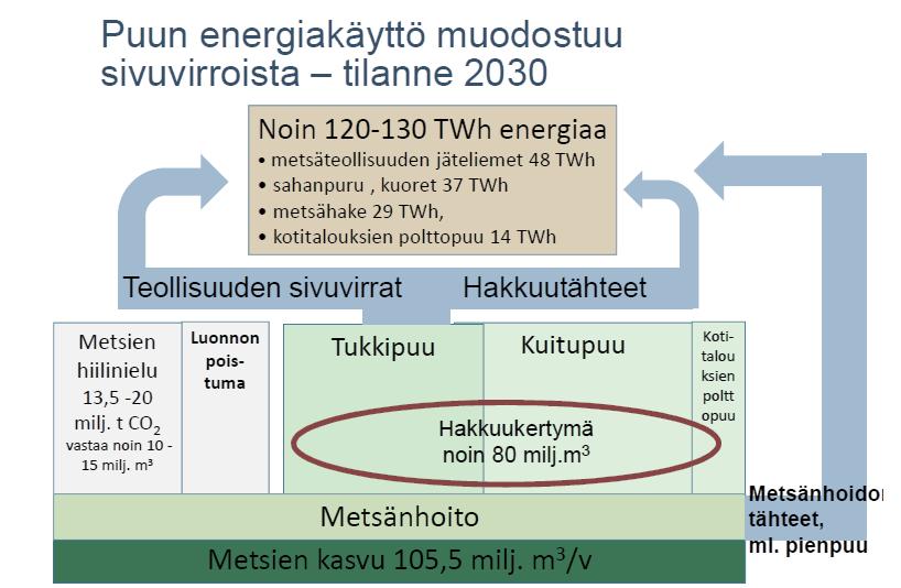 Suomessa puun energiakäyttö