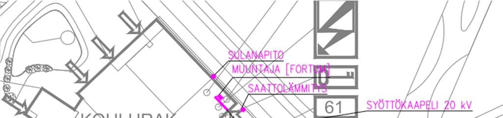 29 Kuva 5. Esimerkkikohteen asemakuvan paikantamispiirustus (Paikantamispiirustukset 2015).