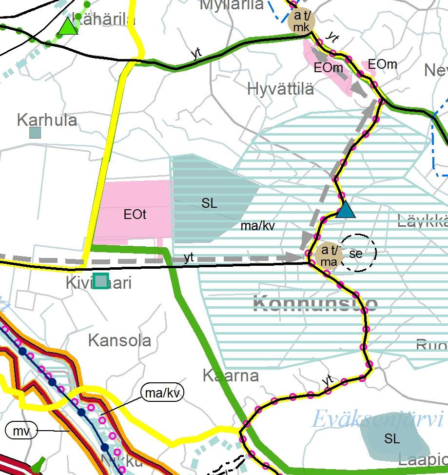 tärkeät metsäalueet tulisi käsitellä alueen kulttuuriarvot säilyttäen.