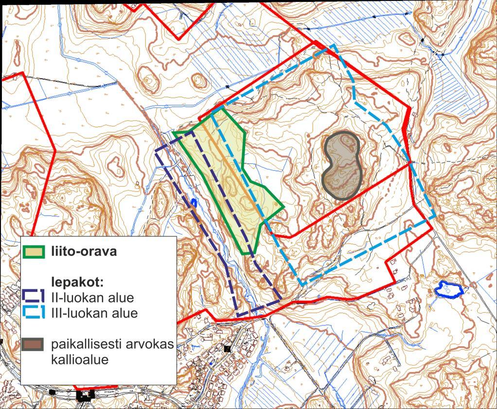 siellä ei tulisi tehdä aivutöitä. Uoman itäpuolelle suunniteltu uloilutie voidaan raentaa jätevesiviemärin ohdalle ilman, että puron luonnontila heienee. Uloilutien ympäristö jätetään metsäisesi.
