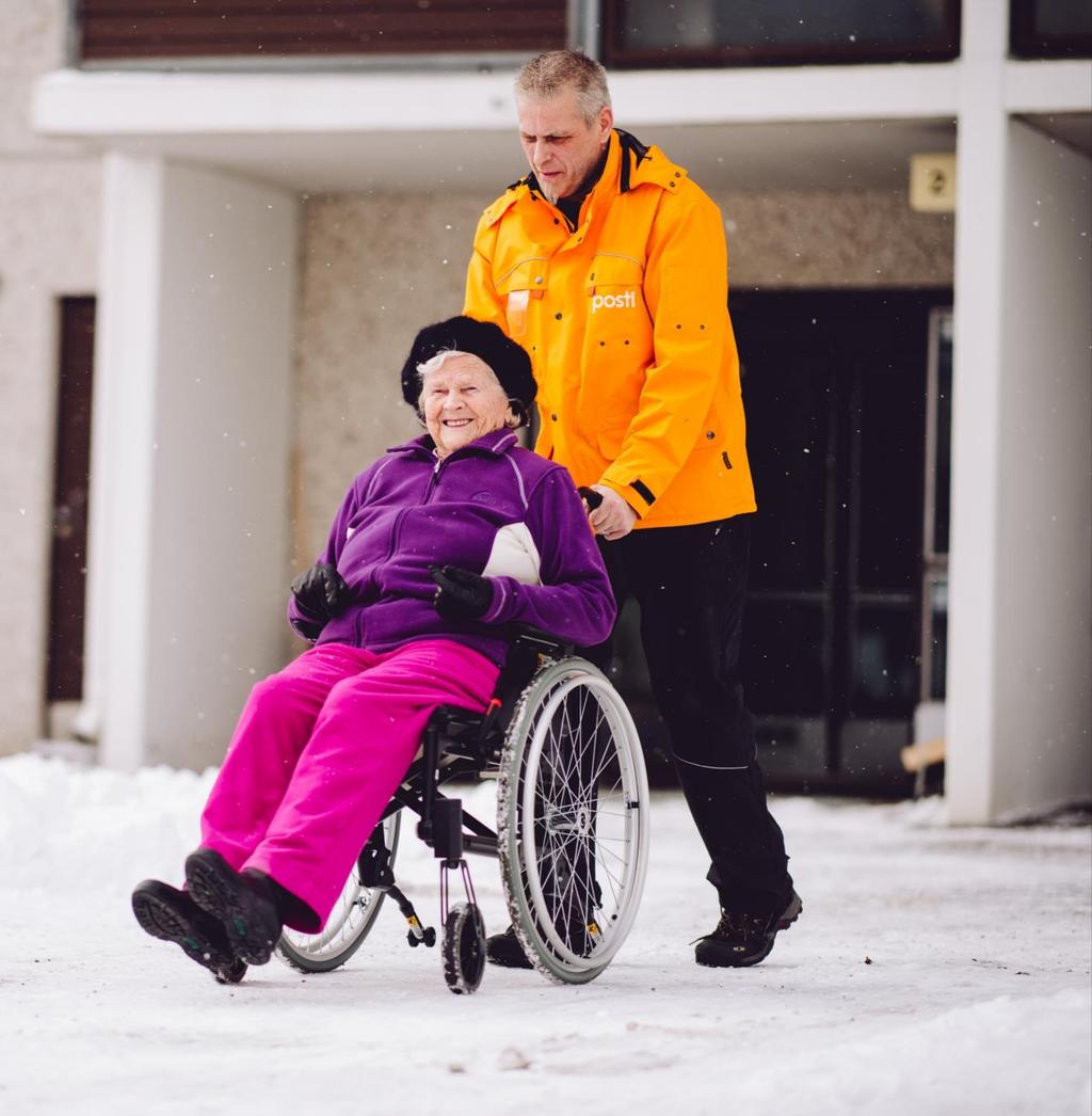 Hyvinvointia kotiin - kuntalaisen itse ostamana Ulkoilukaveri Luotettavaa tukea ja seuraa ulkoiluun. Saatavilla ympäri Suomen, myös palvelutaloihin.