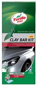 Clay Bar Kit Kiinteän puhdistussaven sekä nestemäisen puhdistusaineen sisältävä tuotepaketti täydelliseen puhdistukseen.