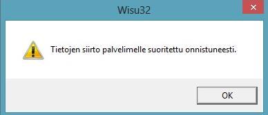 Klikataan OK -painiketta: Valitaan Tilan vuodet kohdassa seuraava siirrettävä vuosi ja klikataan Suorita