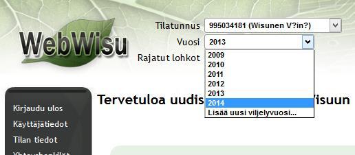 2. TIETOJEN SIIRTO ON VALMIS! Kun tiedot on onnistuneesti siirretty pc-wisusta WebWisuun, voidaan viljelykirjanpitoa ryhtyä jatkamaan WebWisulla siitä tilanteesta, mihin ollaan pc-wisulla jääty.