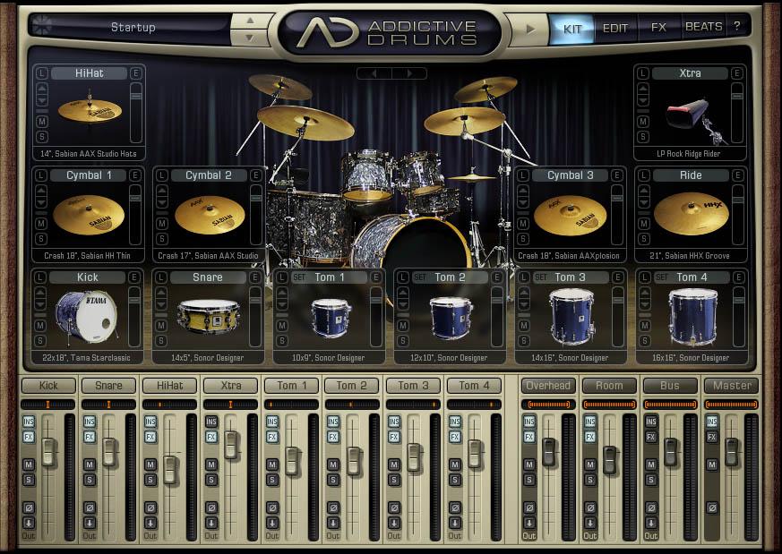 13 Addictive Drums on hyvin samankaltainen muiden markkinoilla olevien rumpukirjastojen kanssa. Sen käyttöliittymä on varsin selkeä.