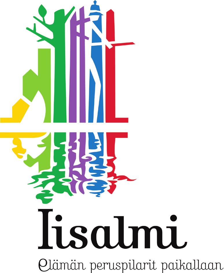 IISALMI PILARI -LOGO SLOGANILLA ELÄMÄN PERUSPILARIT PAIKALLAAN Tunnus kokonaisuutena kuvaa vahvaa I-kirjainta viitaten Iisalmen kaupungin nimeen.