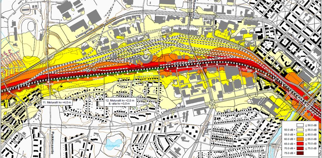 Mäntylä- Poikkimaantie- Nokela Tärinäselvitys Geomatti Oy on laatinut radan yleissuunnitelmaa varten Ympäristötärinän täydentävä tärinäselvitys Oulun alueella, 11