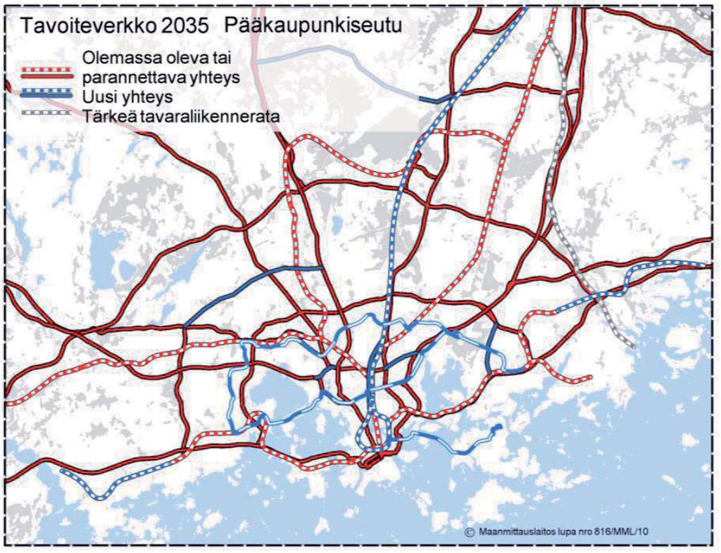 1.3. Poikittaisen raideyhteyden tarve ja merkitys nykyisessä kaupunkirakenteessa 1.3.1. Strateginen tausta Bussi-Jokerin siirtäminen raiteille on yksi Helsingin seudun keskeisimmistä lähitulevaisuuden liikenneinfrastruktuurihankkeista.