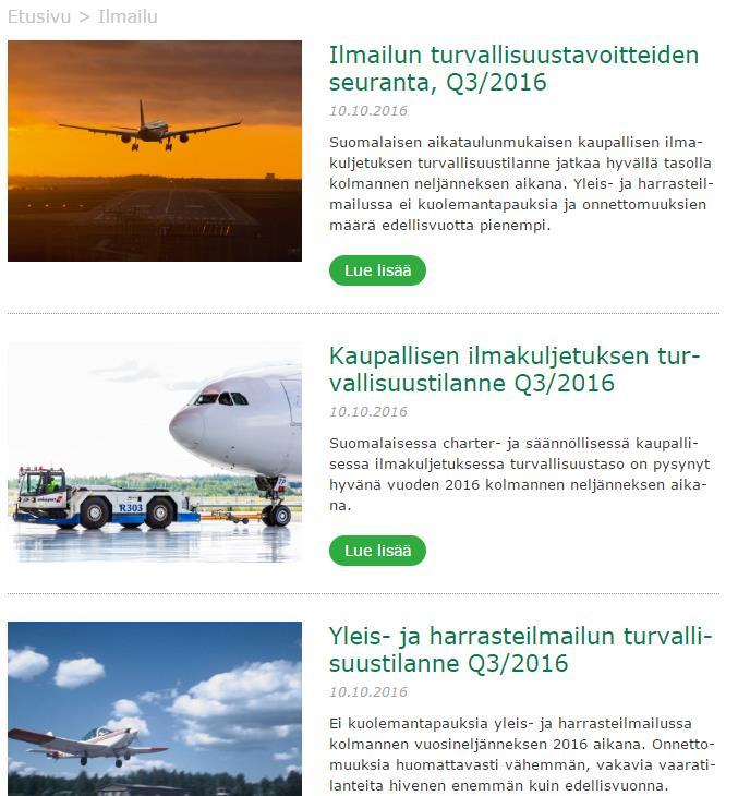 Tilakuva verkossa Neljännesvuosittain päivitettävät katsaukset