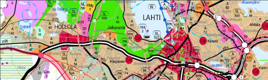 VT 12 valtatiestä keskustan pääkaduksi Valtatien 12