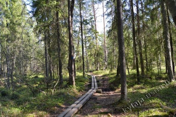 40 km, joiden varrella on nuotio- ja yöpymispaikkoja. http://www.hyvinkaa.