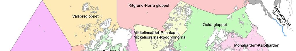 Alue ulottuu Maalahden kunnan etelärajalta Munsalanjoelle Uudenkaarlepyyn kaupungin eteläpuolella (kuva 6).