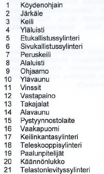 5 2.2 Paalutuskone Paalutuskone koostuu 360 astetta pyörivästä ylävaunusta, tela-alustaisesta alavaunusta sekä keilistä.