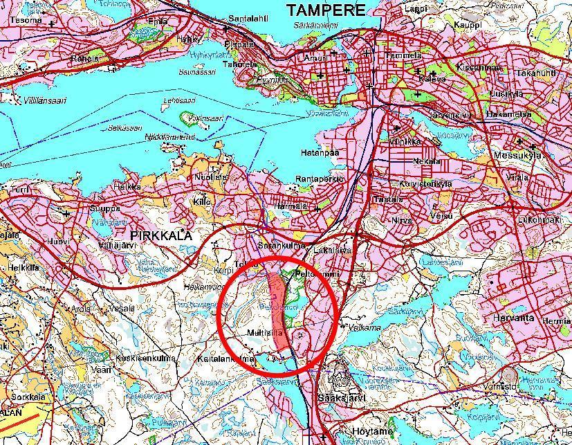 TAMPERE: PÄRRINMAAN TEOLLISUUSALUEEN ASEMAKAAVAN NRO 8456 ARKEO- LOGINEN SELVITYS TIIVISTELMÄ: Kulttuuriympäristöpalvelut Heiskanen & Luoto Oy suoritti arkeologisen inventoinnin Tampereen Pärrinmaan