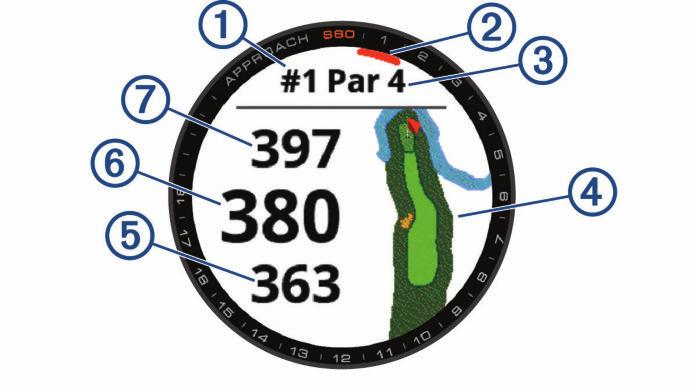 Golfin pelaaminen 1 Valitse toimintopainike. 2 Valitse Golf. 3 Odota, kun laite hakee satelliitteja. Tämä saattaa kestää 30-60 sekuntia. 4 Valitse kenttä lähellä olevien kenttien luettelosta.