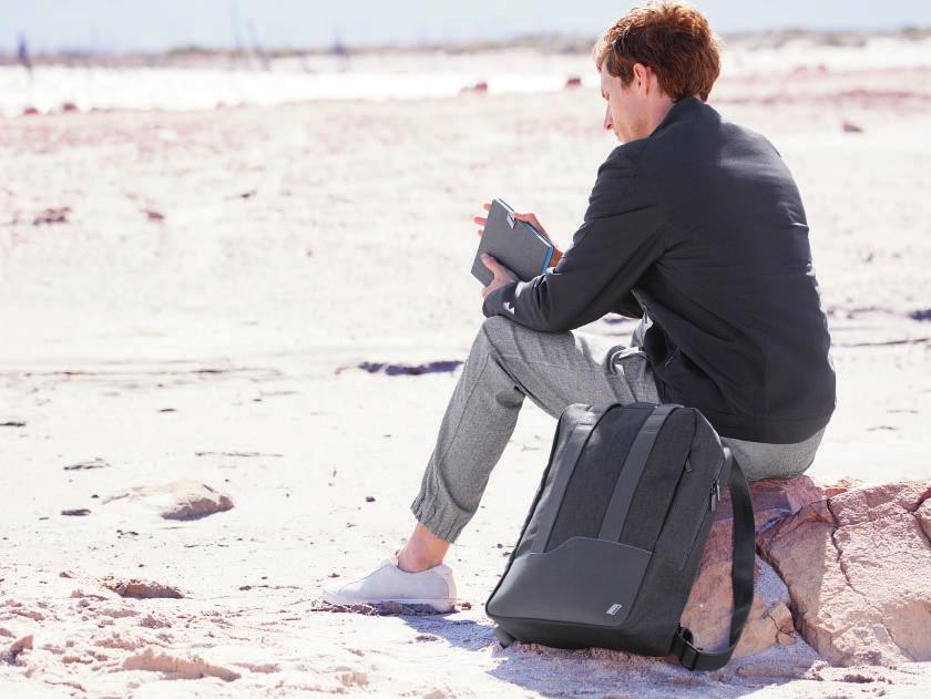 BMW LIFESTYLE BMW i COLLECTION SAAVUT PERILLE HUOMISEEN JO TÄNÄÄN. BMW i reppu. Reppu kierrätettyä PET-muovia ja nahkaa. Tikattu selkäosa, inspiraation lähteenä BMW i3 istuimet.