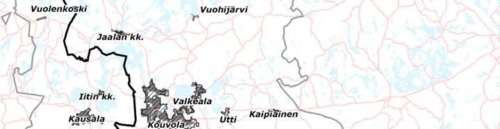 Myös Kotka-Kouvola rautatien rakentaminen vaikutti maakunnan alueelliseen kehittymiseen.