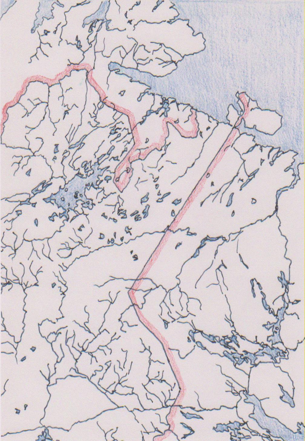 Lisa 6. Petsamo kaart (autori joonis, Soome Rahvusarhiivi kaardi järgi, Op.min. C37, 1.