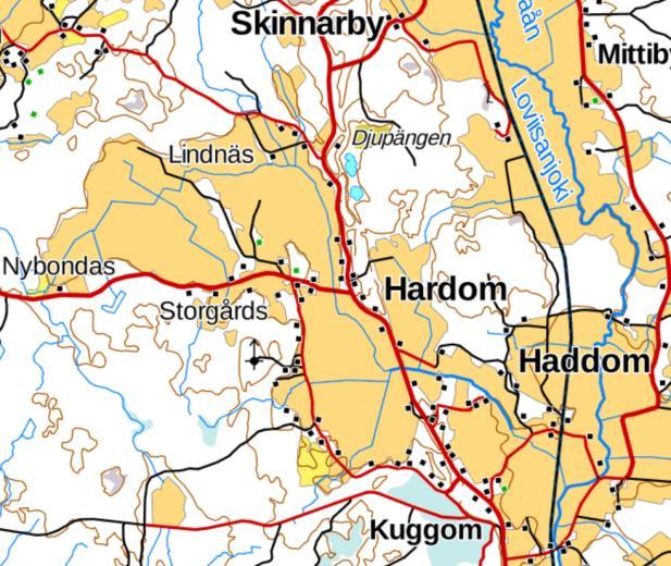 Kunnostuskohdealueena Hardombäckenin valuma-alue NutrinFlow-hankkeen kohdealueeksi on valittu Hardombäckenin valuma-alue, joka on