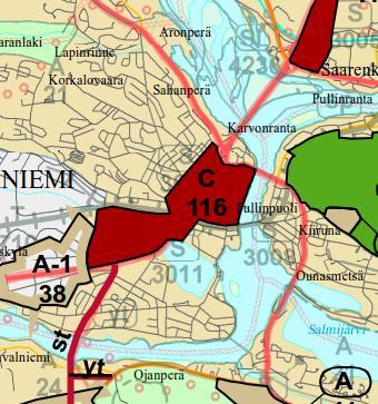 ALUETTA KOSKEVAT SUUNNITELMAT Rovaniemen vaihemaakuntakaava Kaupunginvaltuusto on 7.10.2002 hyväksynyt Rovaniemen yleiskaava 2015.