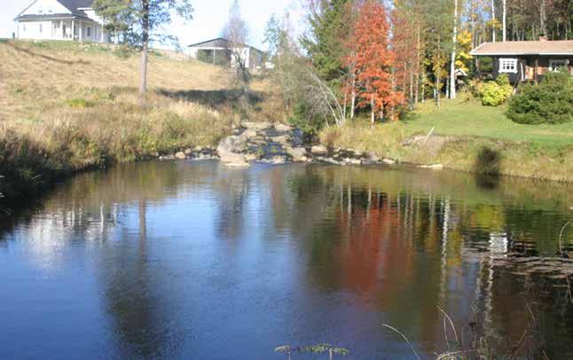 Riihikosken alla on laaja ja useita metrejä syvä lampi. nimellä Saarenkanta.