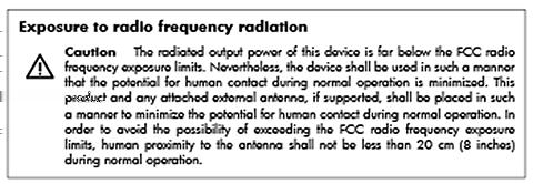 Altistuminen radiotaajuussäteilylle Ilmoitus Brasiliassa asuville käyttäjille Kanadan ilmoitukset Under Industry Canada regulations, this radio transmitter may only operate using an antenna of a type