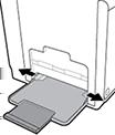 2. Vedä lokeron 1 jatke ulos. 3. Vedä paperinohjaimet täysin erilleen ja lisää paperipino lokeroon 1. 4.