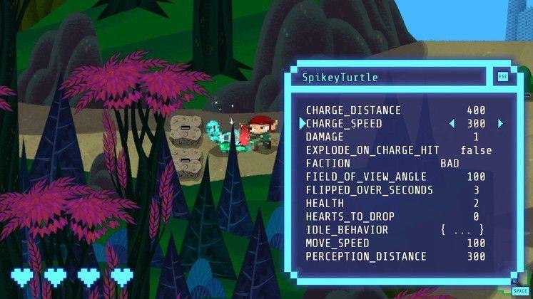 Kuva 4. Hack n Slash-pelin hakkerointi-ikkuna. Peli on suunniteltu seikkailupeliksi, ja sen opetuksellinen puoli on aseteltu niin, että se tuntuu kuuluvan pelin maailmaan.