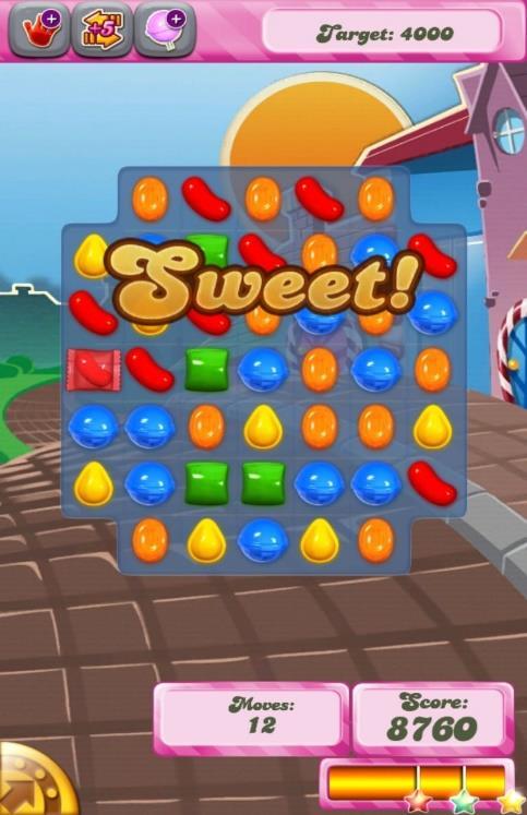 Esimerkiksi Candy Crush Saga (King, 2012) on suhteellisen yksinkertainen peli mekaniikkansa puolesta.