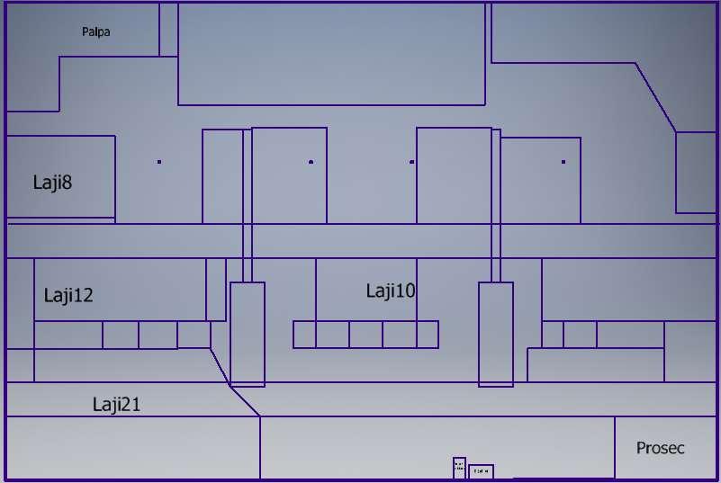 42 KUVA14. Layoutsuunnittelun lähtökohta Lähtökohdan ollessa selkeä, laadittiin erilaisia layout vaihtoehtoja. Jokaisen vaihtoehdon piirtämisen jälkeen, arvosteltiin sen toiminnollisuutta.