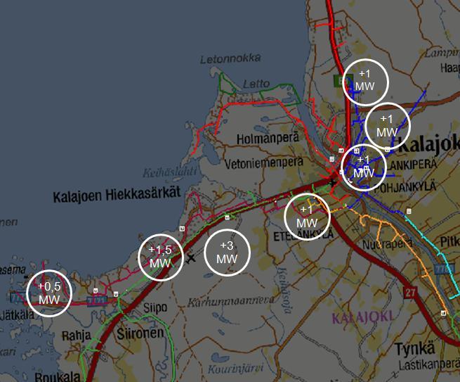 38 (54) Kuvio 9. Tehonkasvu alueittain. 8.6.