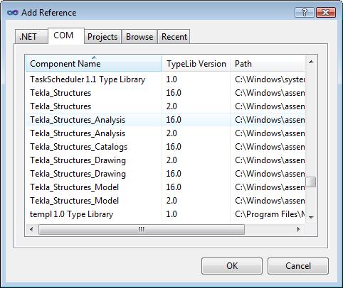 Kuva 4.3 Referenssien lisäys Lähdekoodissa on kaksi pääkohtaa. Ensimmäisessä kohdassa koodissa haetaan plugin-käyttöliittymältä tiedot plugin-ohjelmalle StructuresDatan avulla.
