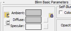 LIITE 3 10 Blinn Basic Parameters välilehdellä Diffuse: kohdassa klikataan pientä harmaata neliötä.
