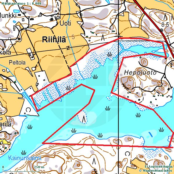 Kartta 23: Hepoluodon ympäristö Tavallinen näky