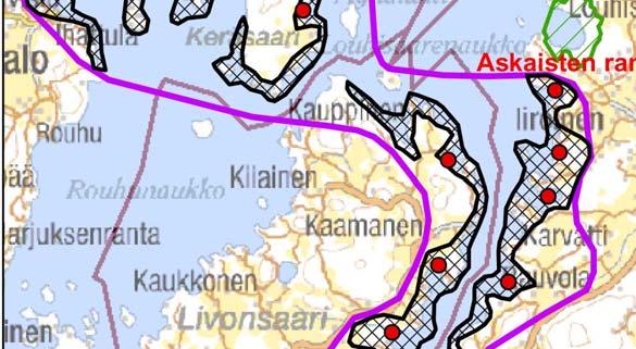 Tutkimusalueen rajaus on