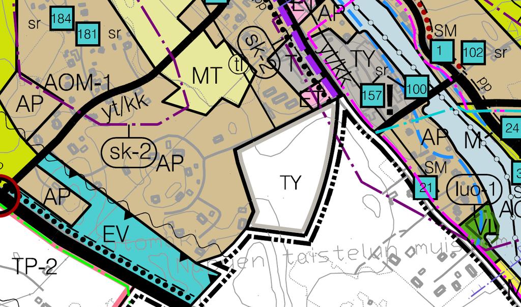 FCG SUUNNITTELU JA TEKNIIKKA OY Selostus, ehdotus 12 (23) 3.2.4 Yleiskaava Isonkyrön keskustan osayleiskaava 2030 on saanut lainvoiman x.