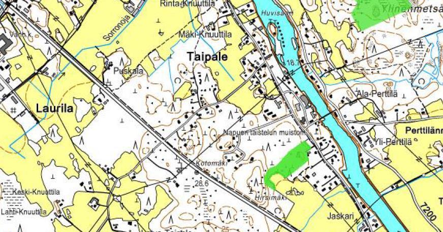 Kyrönjoen vesistötulvakartoituksen perusteella kerran sadassa vuodessa tapahtuva tulva ei ulotu suunnittelualueelle.