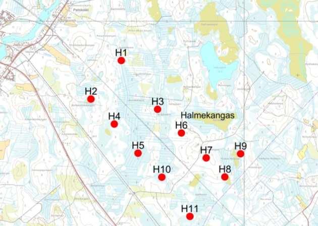 kpl) sijainti kaavaluonnosvaiheessa ja oikeassa kuvassa punaisilla ympyröillä