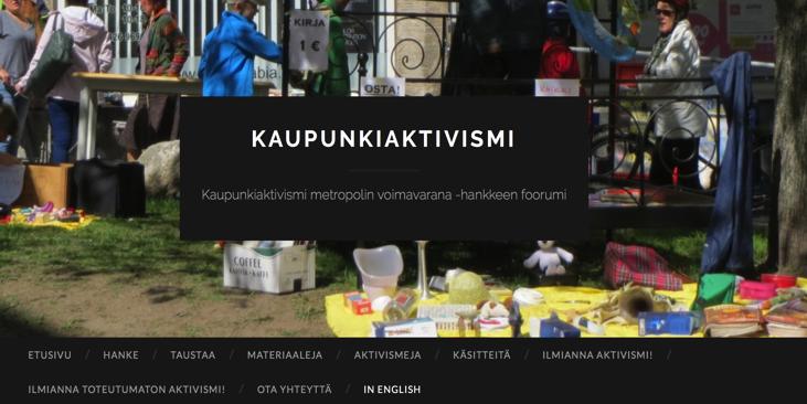com/groups/kaupunkiaktivismi #kaupunkiaktivismi Pasi Mäenpää
