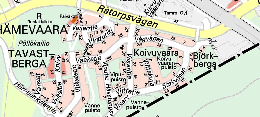 Pähkinärinne, Varisto, Rajatorppa 1:10 000 30