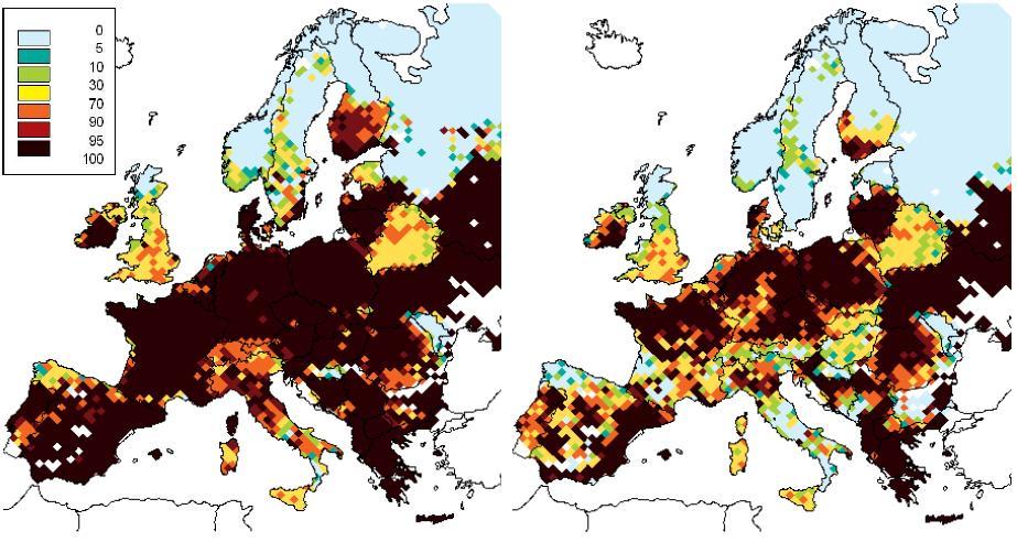 saavutettaisiin (Wagner ym, 2010). Metsien happamoitumisen lisäksi IIASA:n raportissa arvioitiin ilmansaasteista johtuvan typpilaskeuman rehevöittävää vaikutusta ekosysteemeihin Euroopassa.