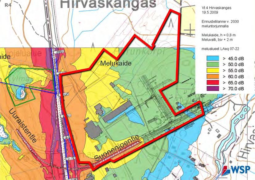 FCG Finnish Consulting Group Oy Kaavaselostus 15 (16) Meluennuste v.