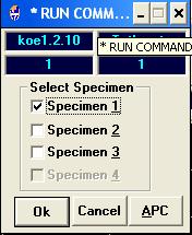 LIITE 3 17 (21) Kuva 3.2 Stress Strain kokeen alussa 4. Koe käynnistetään painamalla Control valikosta Run.