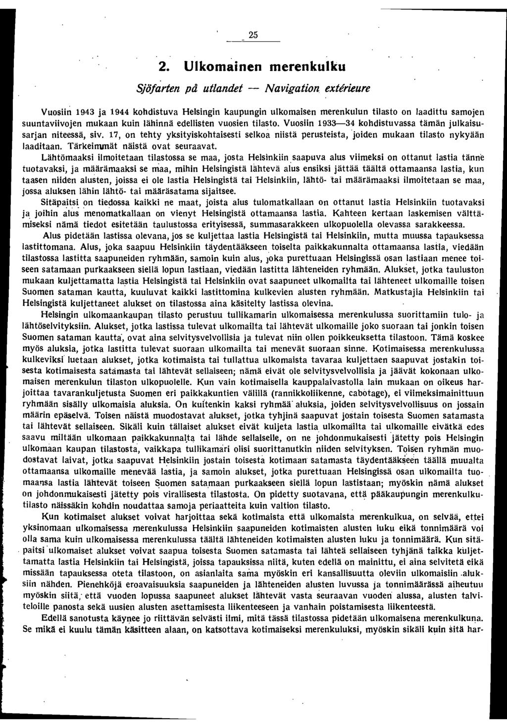 25 2. Ulkomainen merenkulku Sjö!