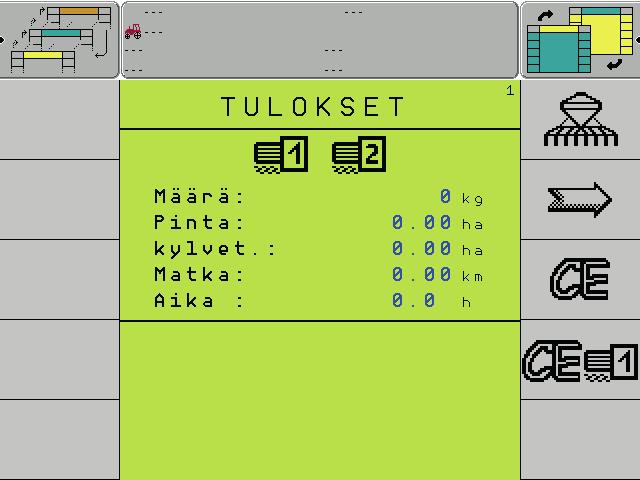 Tehotieot Siemen- ja alatehot saaaan näkyviin i-toimintopainikkeella.